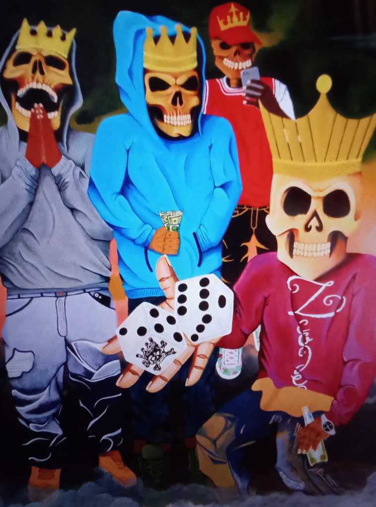 Canvas Painting First Edition sz 16x30